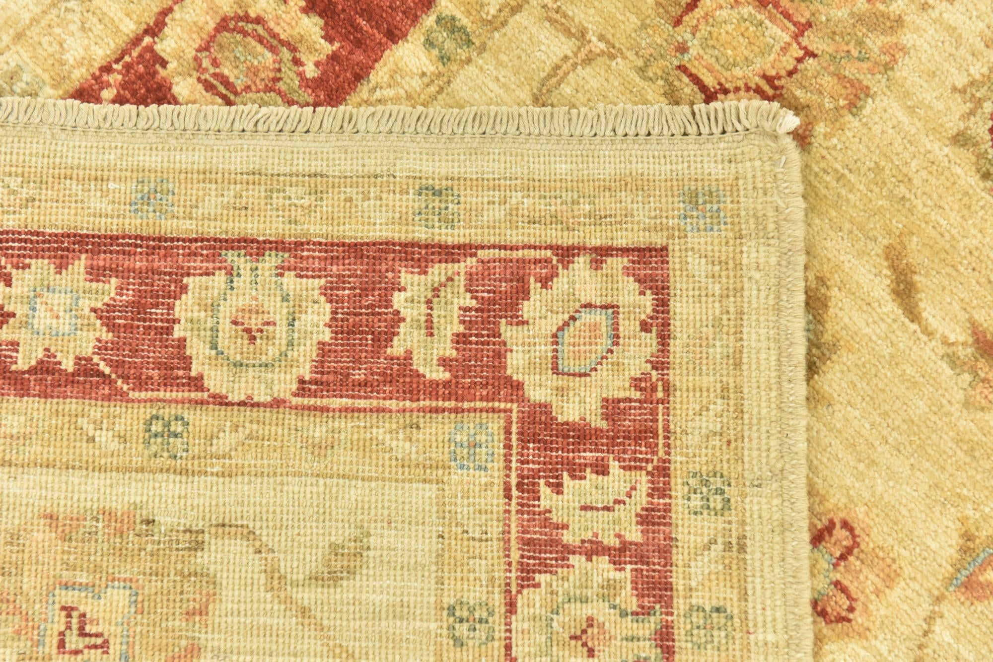 3' x 8' Hand Knotted Peshawar Ziegler Runner Rug