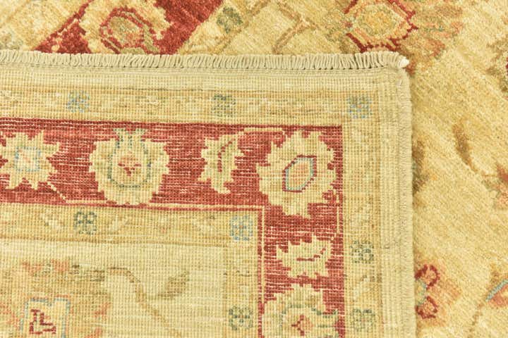 3' x 8' Hand Knotted Peshawar Ziegler Runner Rug