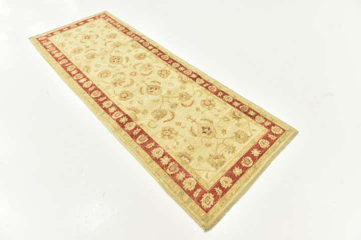 3' x 8' Hand Knotted Peshawar Ziegler Runner Rug