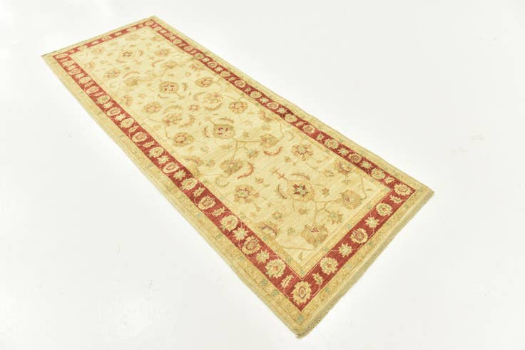 Detail image of 3' x 8' Hand Knotted Peshawar Ziegler Runner Rug