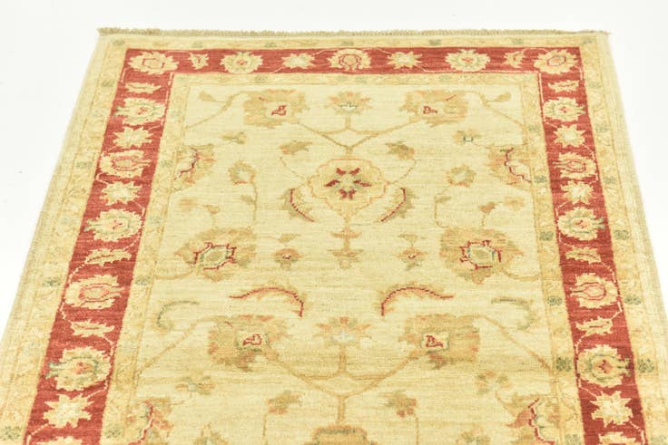 Detail image of 3' x 8' Hand Knotted Peshawar Ziegler Runner Rug