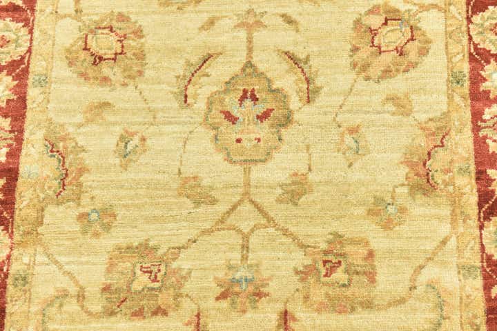 3' x 8' Hand Knotted Peshawar Ziegler Runner Rug