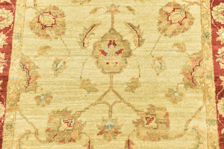 Detail image of 3' x 8' Hand Knotted Peshawar Ziegler Runner Rug