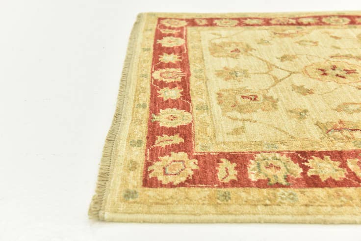 Detail image of 3' x 8' Hand Knotted Peshawar Ziegler Runner Rug