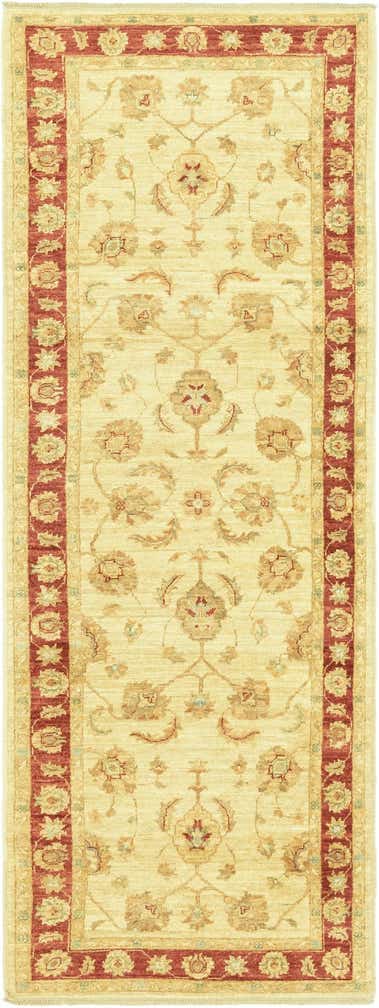 3' x 8' Hand Knotted Peshawar Ziegler Runner Rug