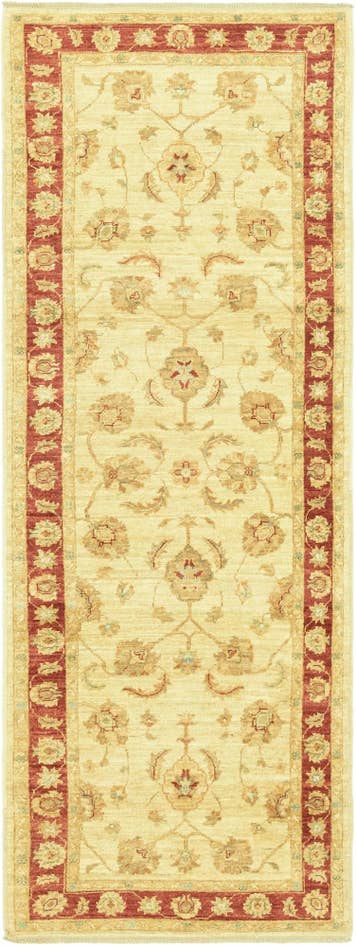 Detail image of 3' x 8' Hand Knotted Peshawar Ziegler Runner Rug
