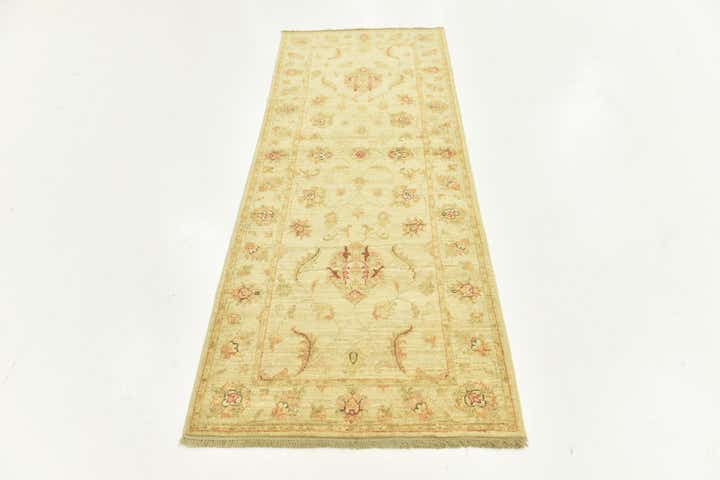 2' 8 x 6' 8 Hand Knotted Peshawar Ziegler Runner Rug