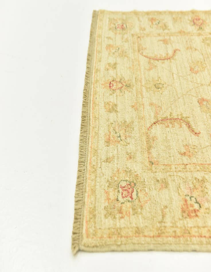 Detail image of 2' 8 x 6' 8 Hand Knotted Peshawar Ziegler Runner Rug