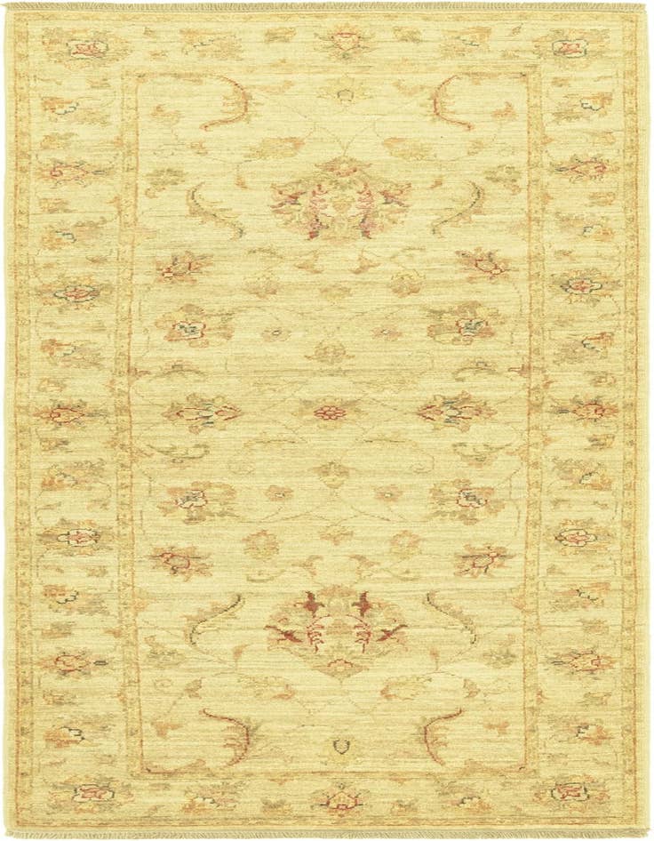 Detail image of 2' 8 x 6' 8 Hand Knotted Peshawar Ziegler Runner Rug