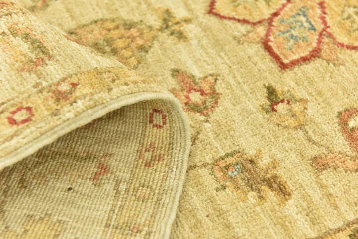 2' 6 x 6' 6 Hand Knotted Peshawar Ziegler Runner Rug