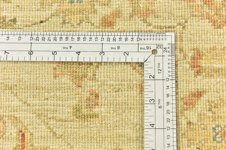 2' 6 x 6' 6 Hand Knotted Peshawar Ziegler Runner Rug