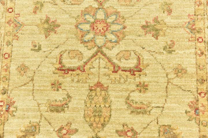 2' 6 x 6' 6 Hand Knotted Peshawar Ziegler Runner Rug