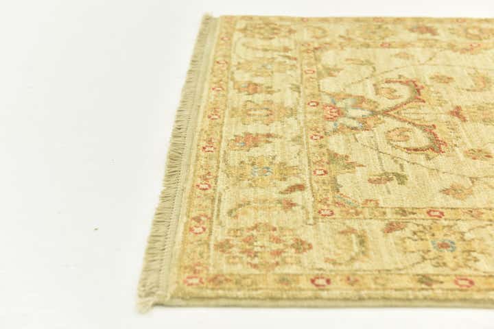 2' 6 x 6' 6 Hand Knotted Peshawar Ziegler Runner Rug