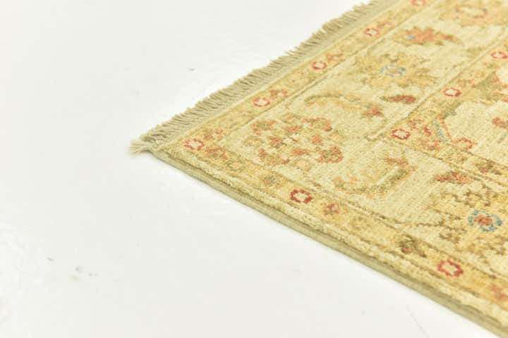2' 6 x 6' 6 Hand Knotted Peshawar Ziegler Runner Rug