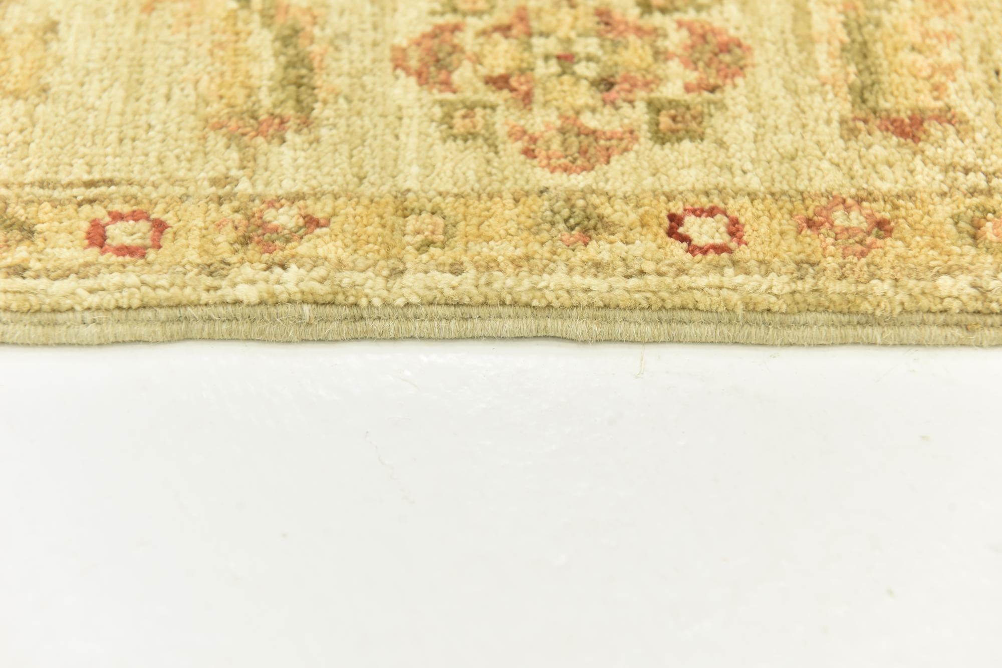 2' 6 x 6' 6 Hand Knotted Peshawar Ziegler Runner Rug