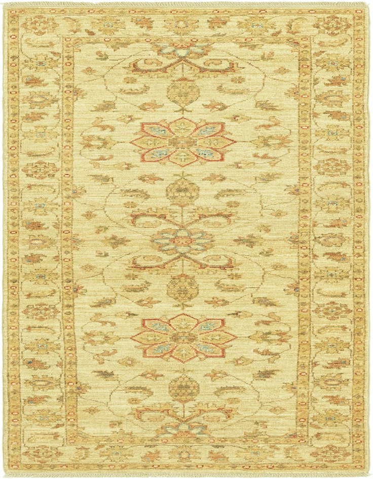 Detail image of 2' 6 x 6' 6 Hand Knotted Peshawar Ziegler Runner Rug