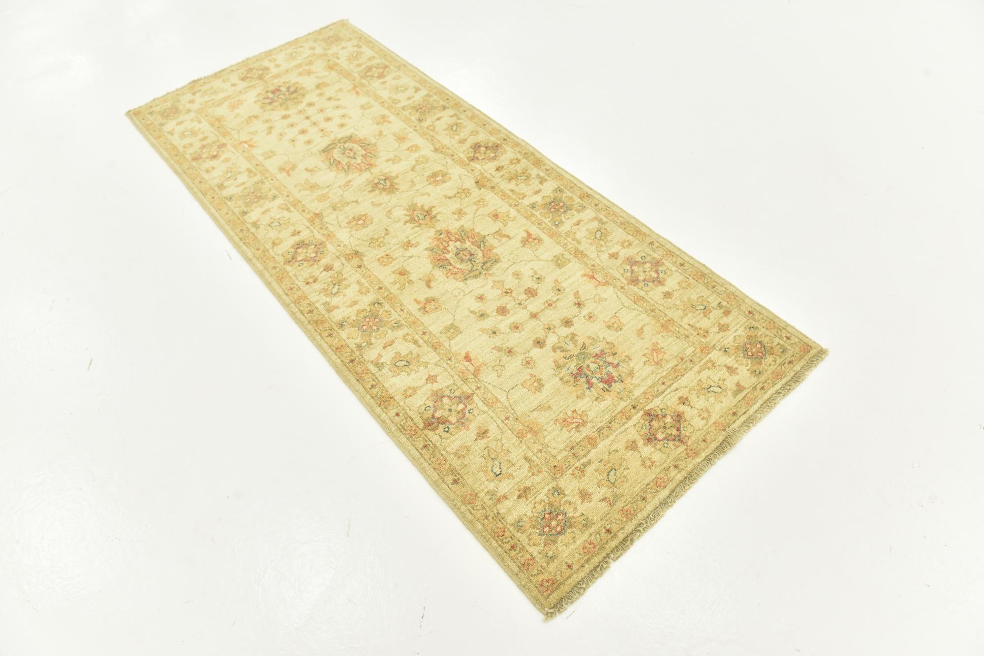 2' 9 x 6' 5 Hand Knotted Peshawar Ziegler Runner Rug