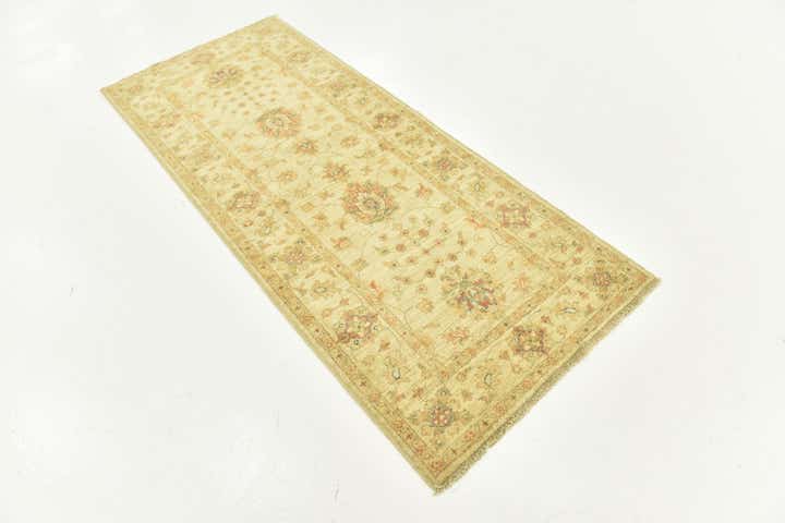 2' 9 x 6' 5 Hand Knotted Peshawar Ziegler Runner Rug
