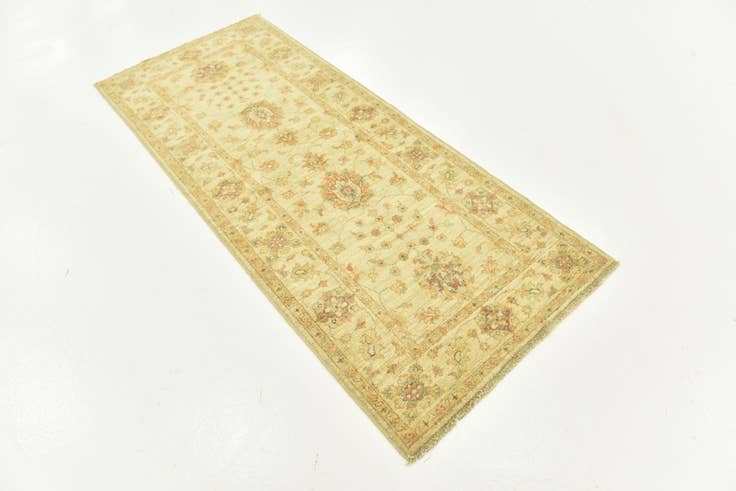 Detail image of 2' 9 x 6' 5 Hand Knotted Peshawar Ziegler Runner Rug