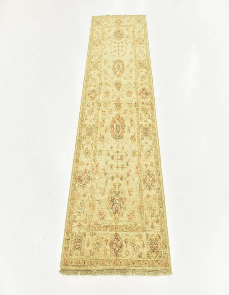 Detail image of 2' 9 x 6' 5  Hand Knotted Peshawar Ziegler Runner Rug