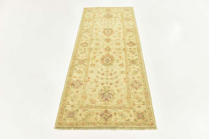 2' 9 x 6' 5 Hand Knotted Peshawar Ziegler Runner Rug