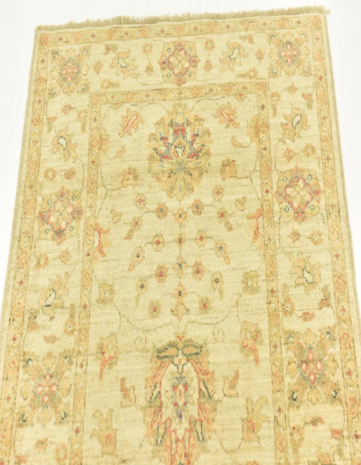 Detail image of 2' 9 x 6' 5  Hand Knotted Peshawar Ziegler Runner Rug