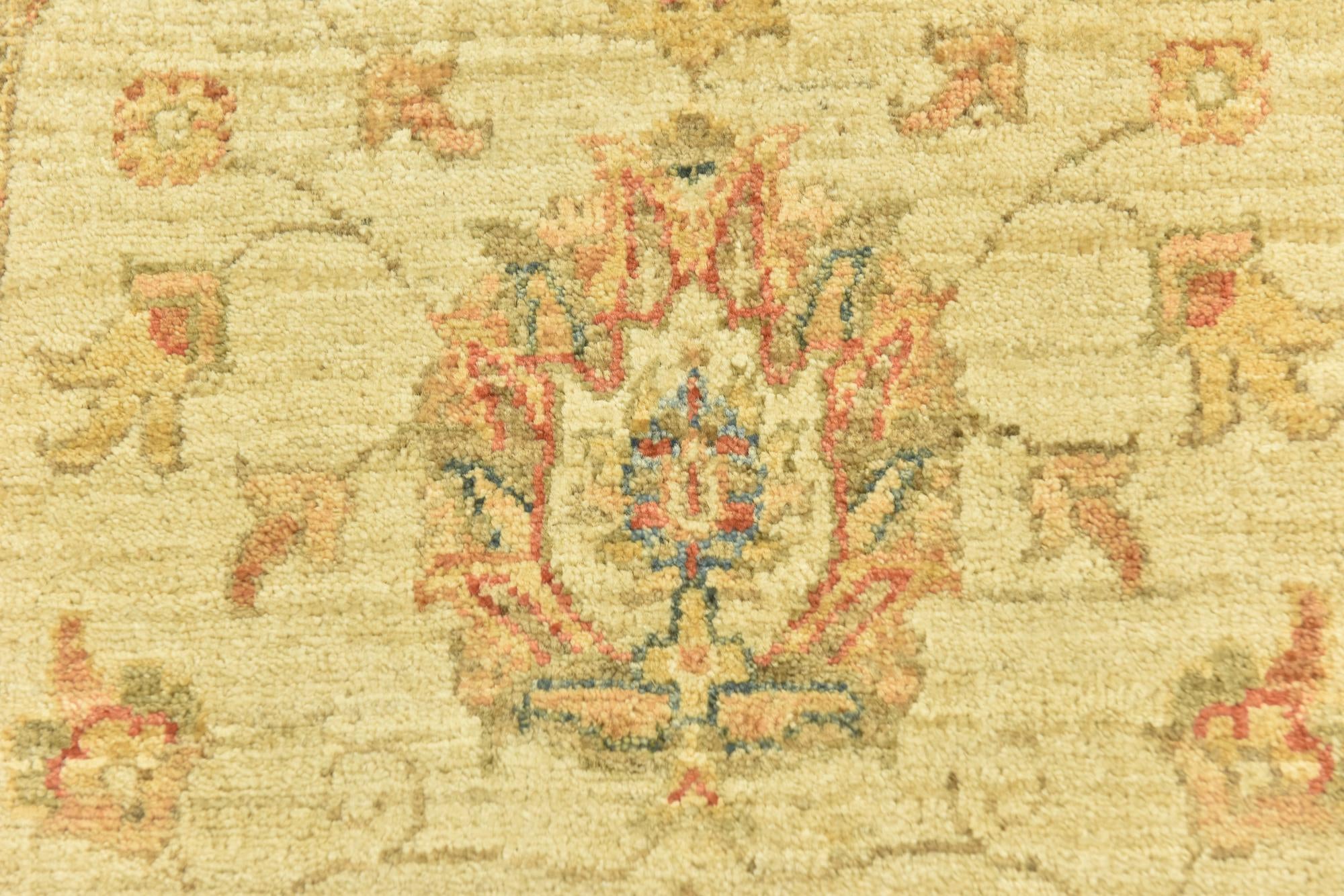 2' 9 x 6' 5 Hand Knotted Peshawar Ziegler Runner Rug