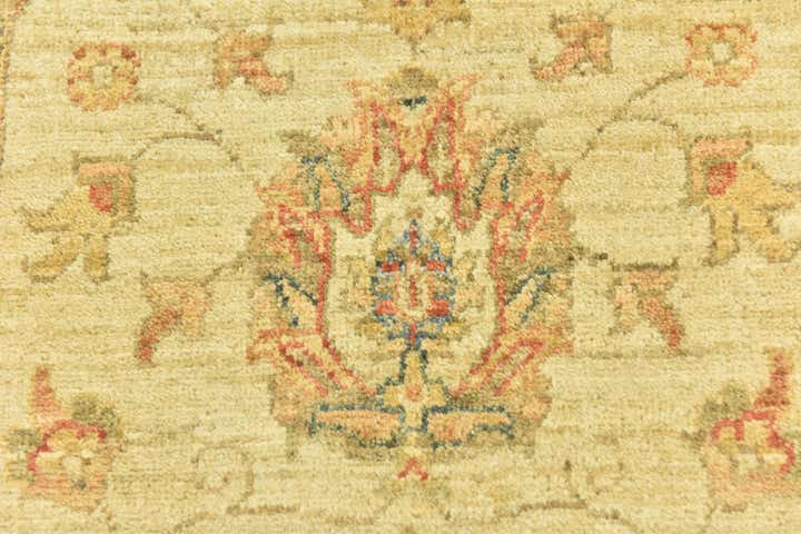 2' 9 x 6' 5 Hand Knotted Peshawar Ziegler Runner Rug