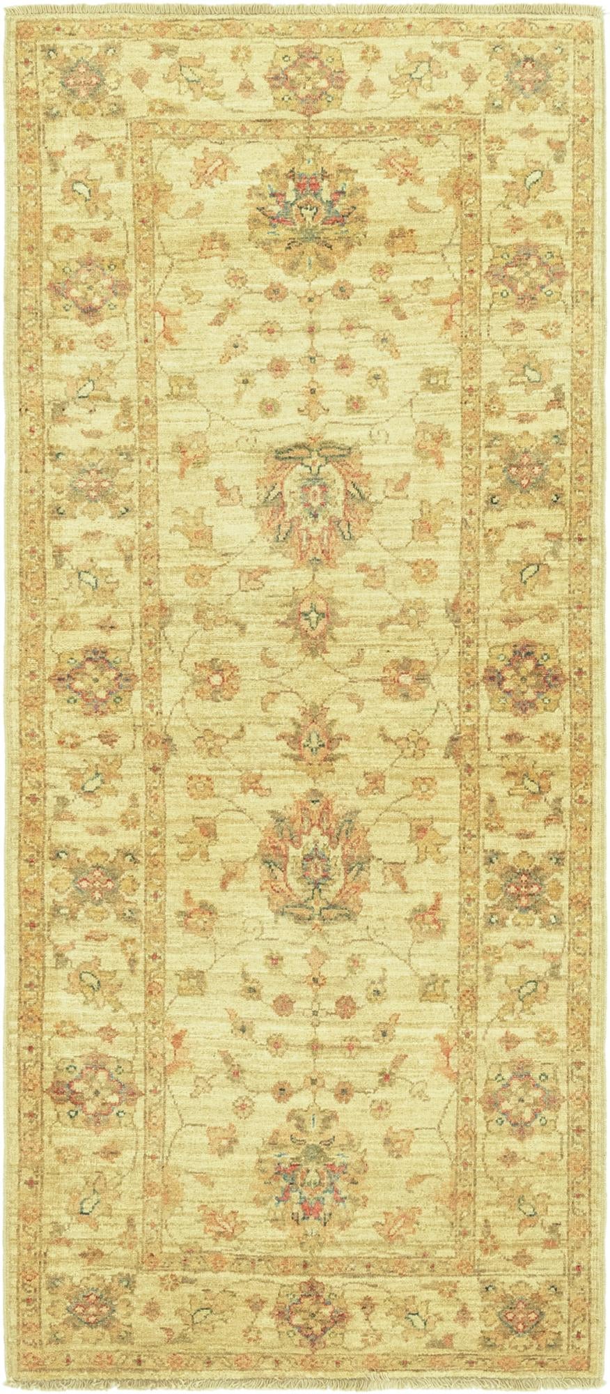 2' 9 x 6' 5 Hand Knotted Peshawar Ziegler Runner Rug