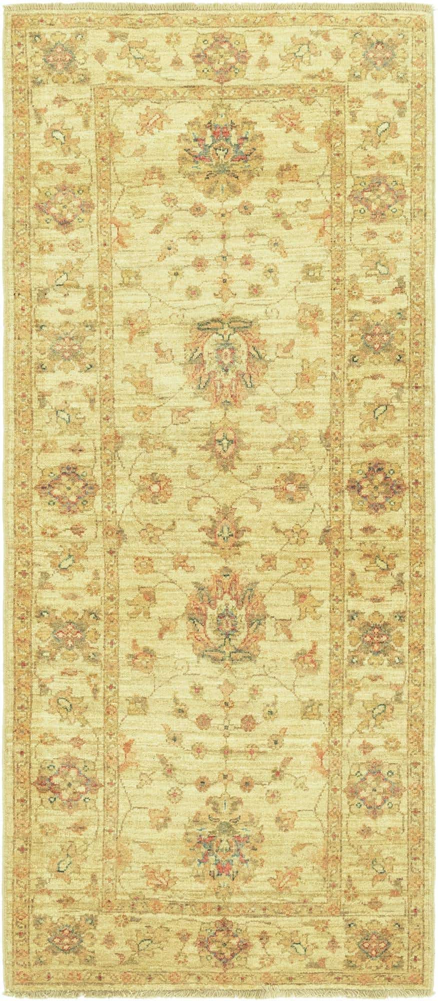 2' 9 x 6' 5 Hand Knotted Peshawar Ziegler Runner Rug