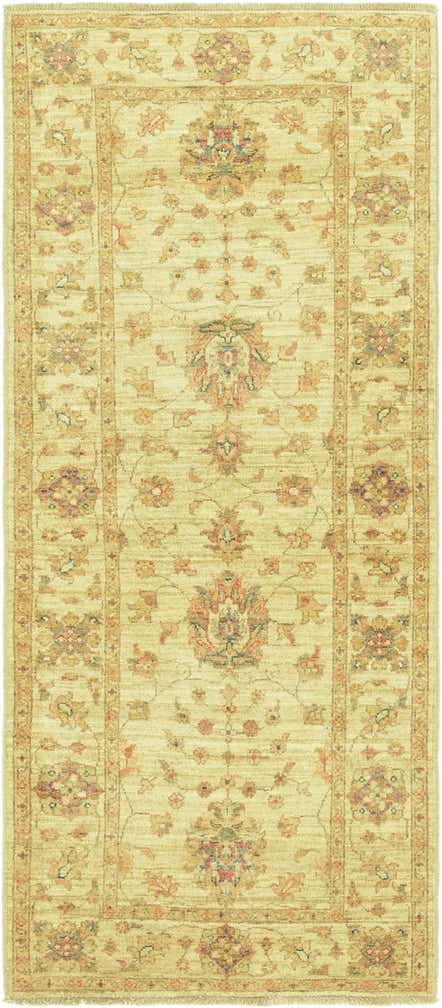 2' 9 x 6' 5 Hand Knotted Peshawar Ziegler Runner Rug