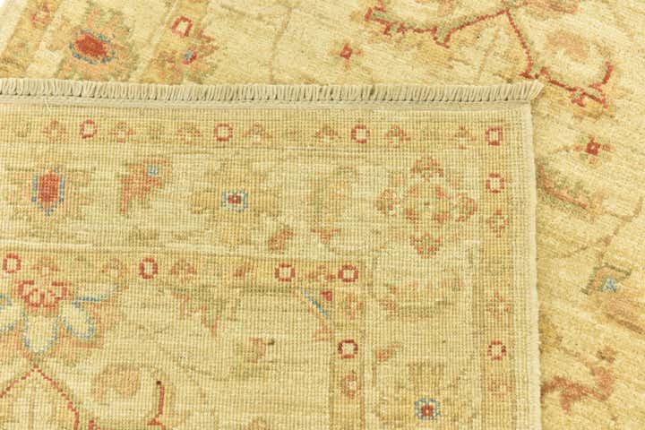2' 7 x 6' 6 Hand Knotted Peshawar Ziegler Runner Rug