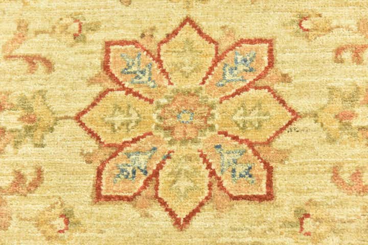 2' 7 x 6' 6 Hand Knotted Peshawar Ziegler Runner Rug