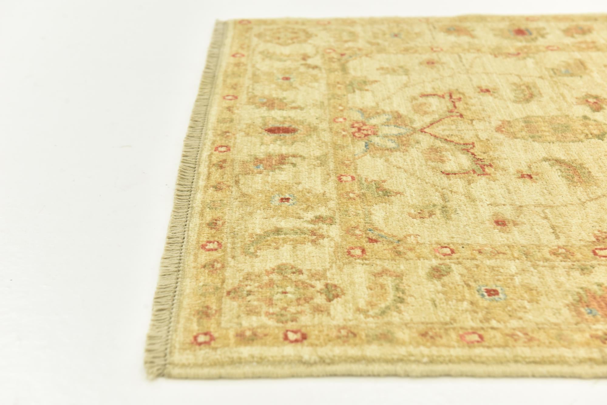 2' 7 x 6' 6 Hand Knotted Peshawar Ziegler Runner Rug