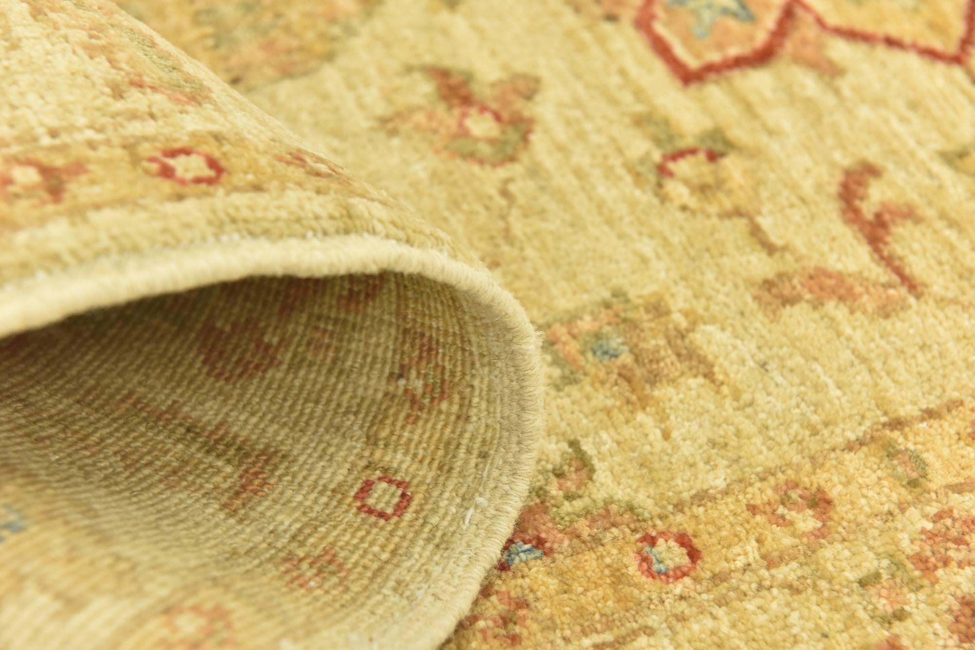 2' 7 x 6' 6 Hand Knotted Peshawar Ziegler Runner Rug