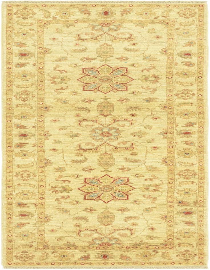 Detail image of 2' 7 x 6' 6 Hand Knotted Peshawar Ziegler Runner Rug