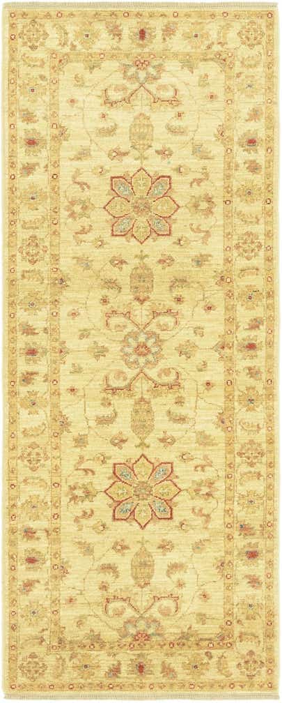 2' 7 x 6' 6 Hand Knotted Peshawar Ziegler Runner Rug