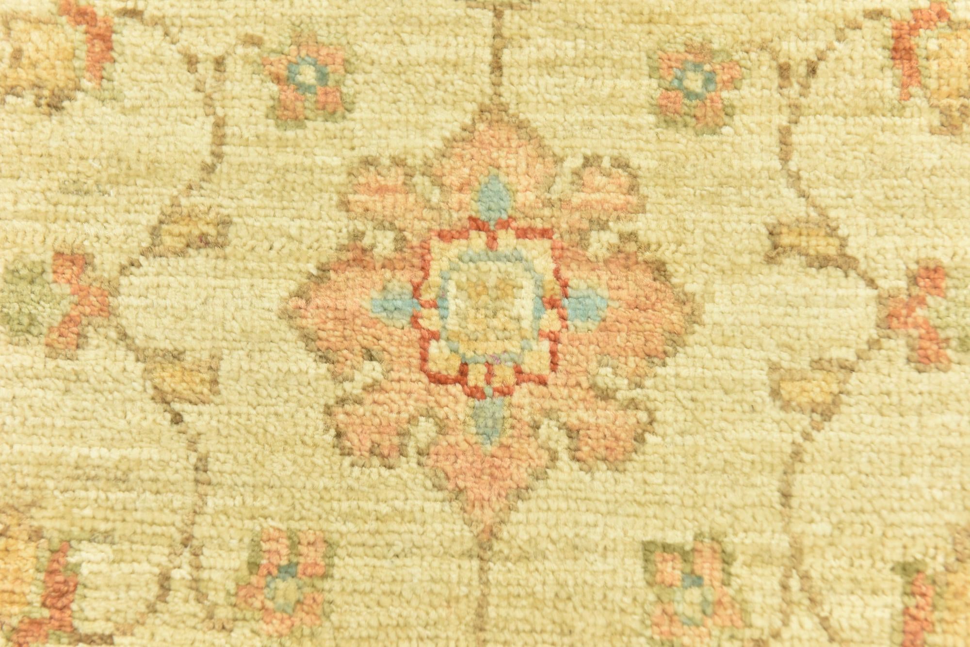 2' 6 x 6' 7 Hand Knotted Peshawar Ziegler Runner Rug