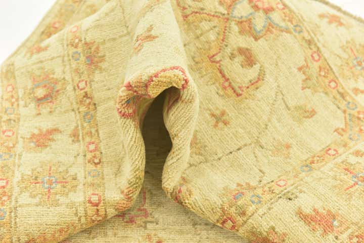 2' 6 x 6' 7 Hand Knotted Peshawar Ziegler Runner Rug