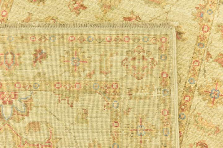 2' 6 x 6' 7 Hand Knotted Peshawar Ziegler Runner Rug