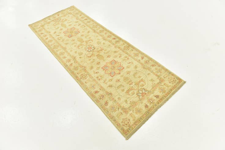 Detail image of 2' 6 x 6' 7 Hand Knotted Peshawar Ziegler Runner Rug