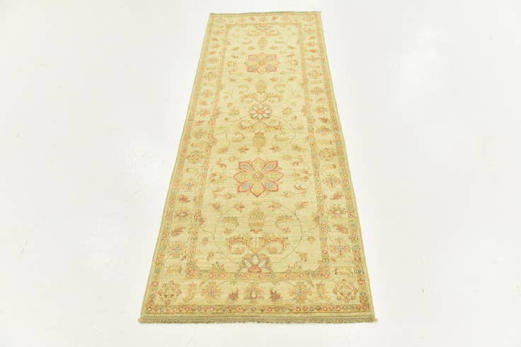 Detail image of 2' 6 x 6' 7 Hand Knotted Peshawar Ziegler Runner Rug