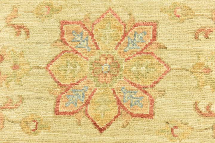 2' 6 x 6' 7 Hand Knotted Peshawar Ziegler Runner Rug
