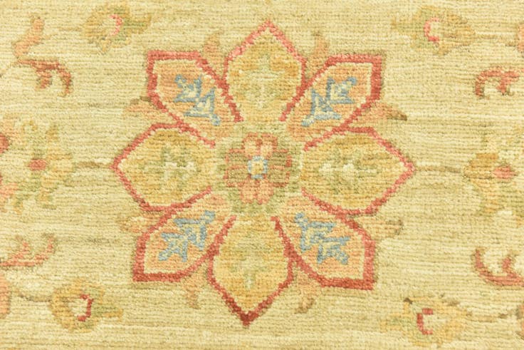 Detail image of 2' 6 x 6' 7 Hand Knotted Peshawar Ziegler Runner Rug