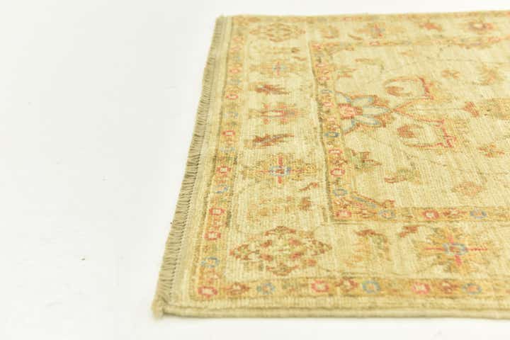 2' 6 x 6' 7 Hand Knotted Peshawar Ziegler Runner Rug