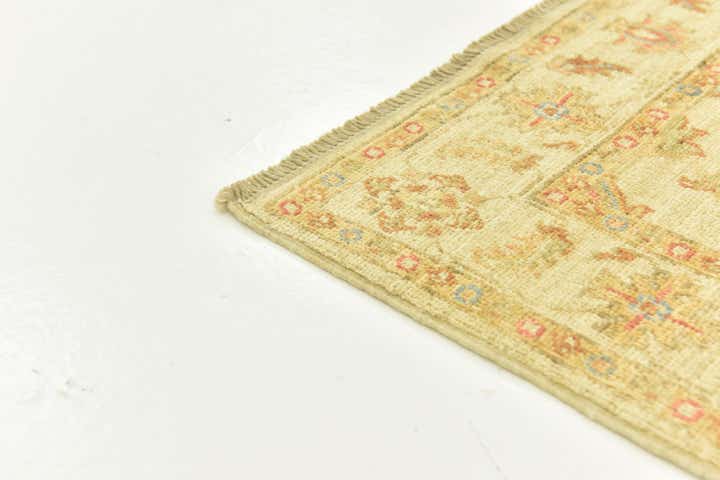 2' 6 x 6' 7 Hand Knotted Peshawar Ziegler Runner Rug