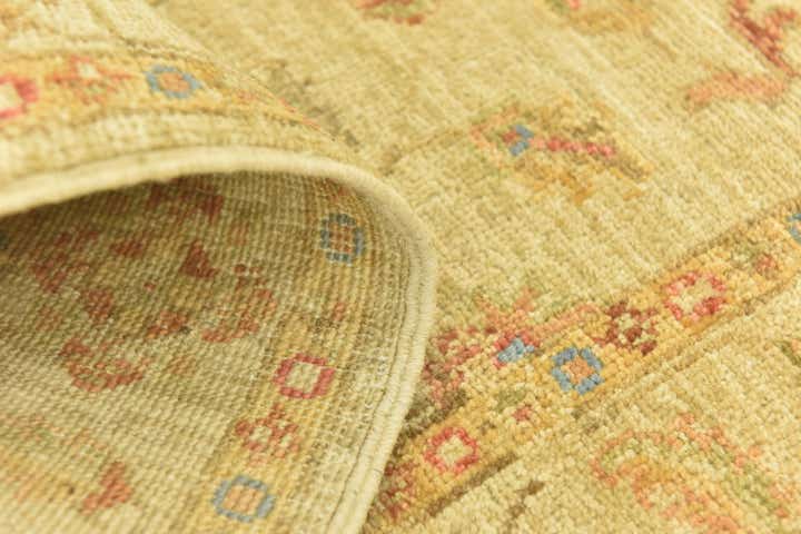 2' 6 x 6' 7 Hand Knotted Peshawar Ziegler Runner Rug