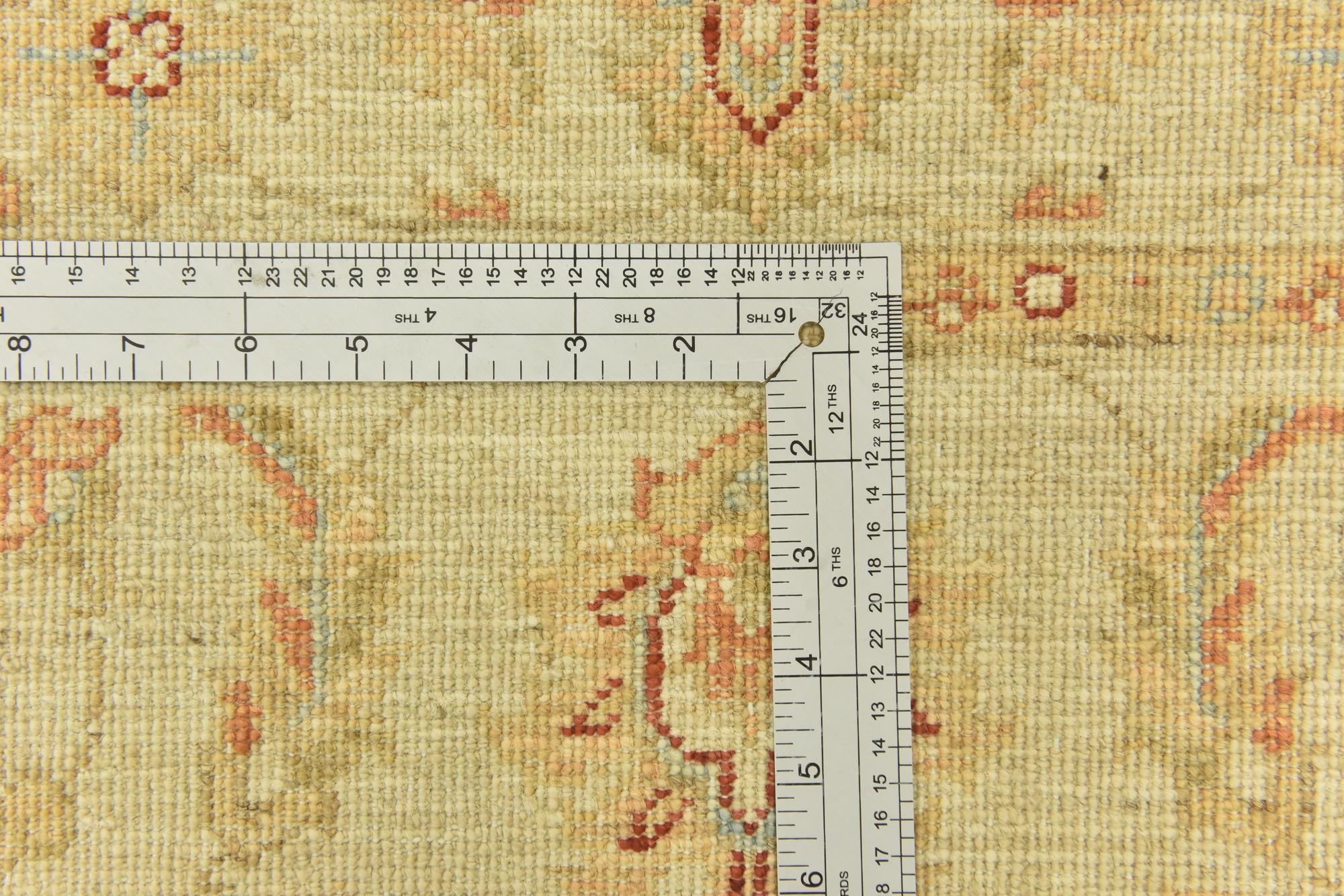 2' 5 x 6' 6 Hand Knotted Peshawar Ziegler Runner Rug