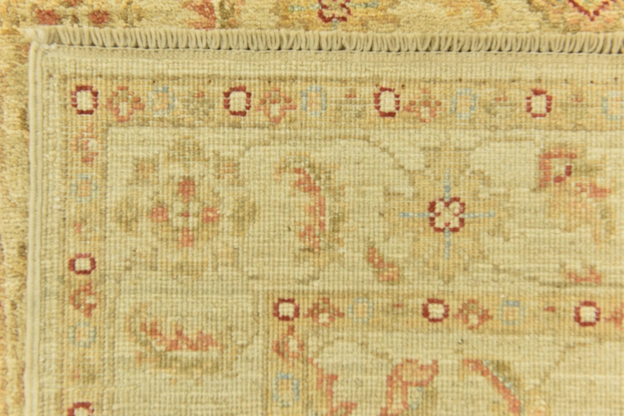 2' 5 x 6' 6 Hand Knotted Peshawar Ziegler Runner Rug