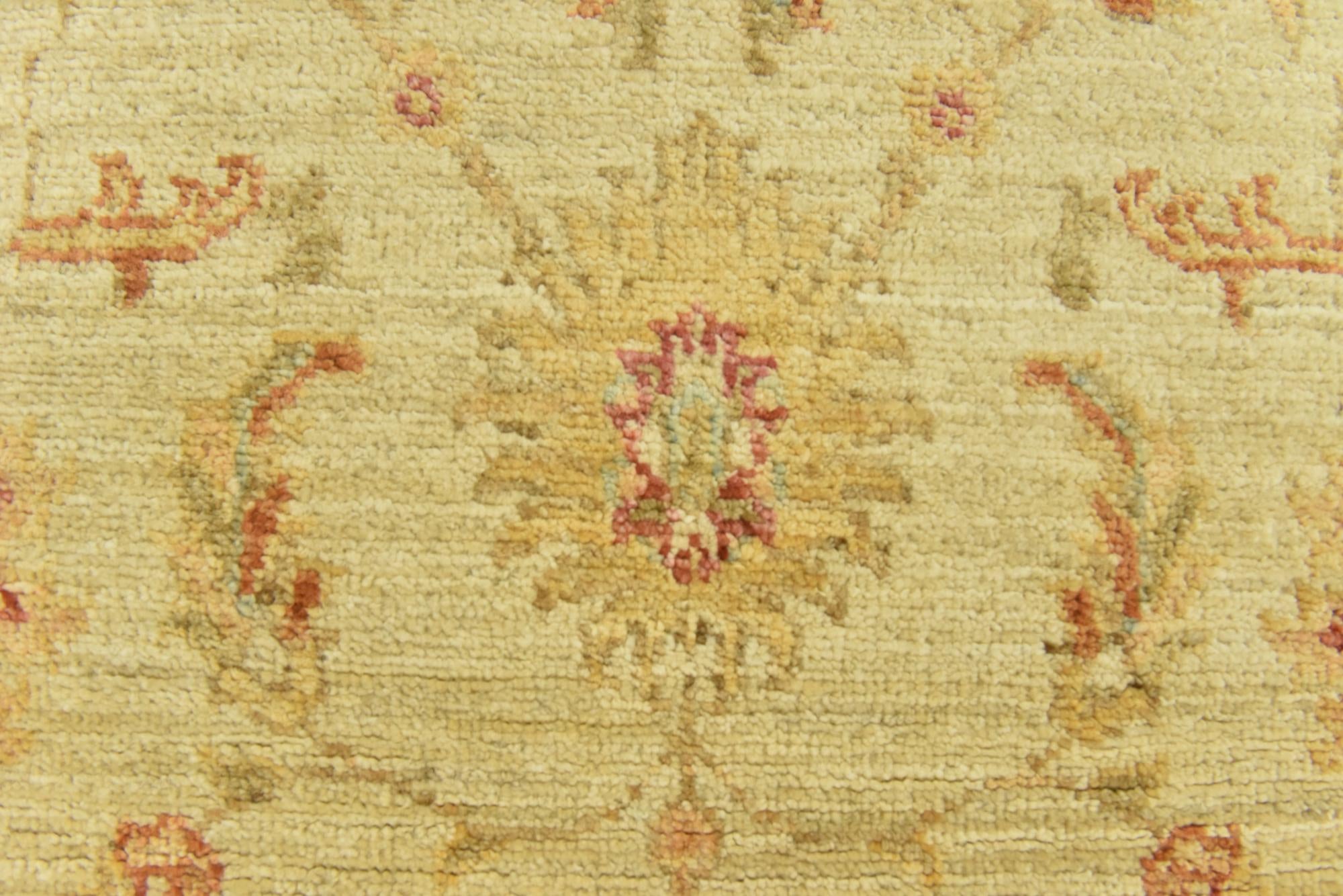 2' 5 x 6' 6 Hand Knotted Peshawar Ziegler Runner Rug